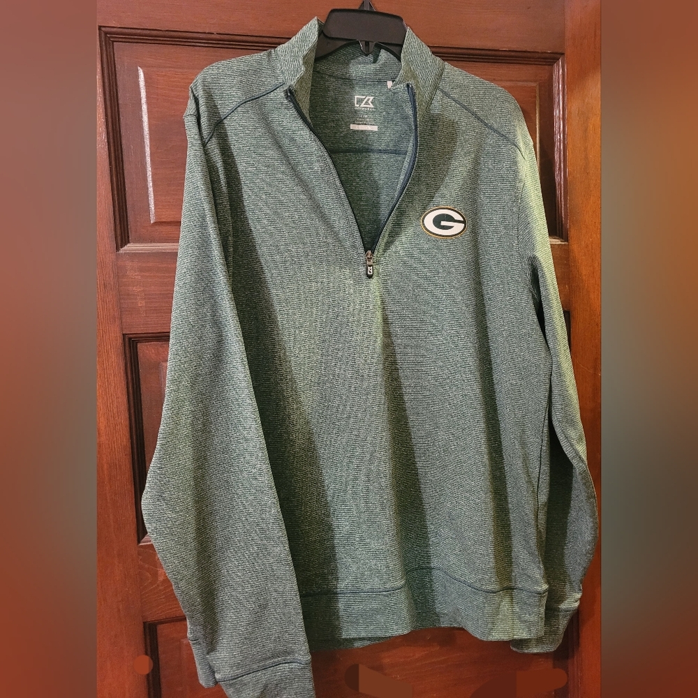 Green Bay Packers Cutter & Buck Official Quarter Zip